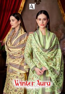 Alok suit winter aura wholesale dress material suppliers in mumbai